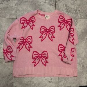 Pink Bow Sweater NEW